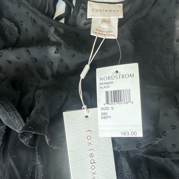 Foxiedox Babette Lace Babydoll Mini Dress Black Size S New with Tag - Picture 11 of 16